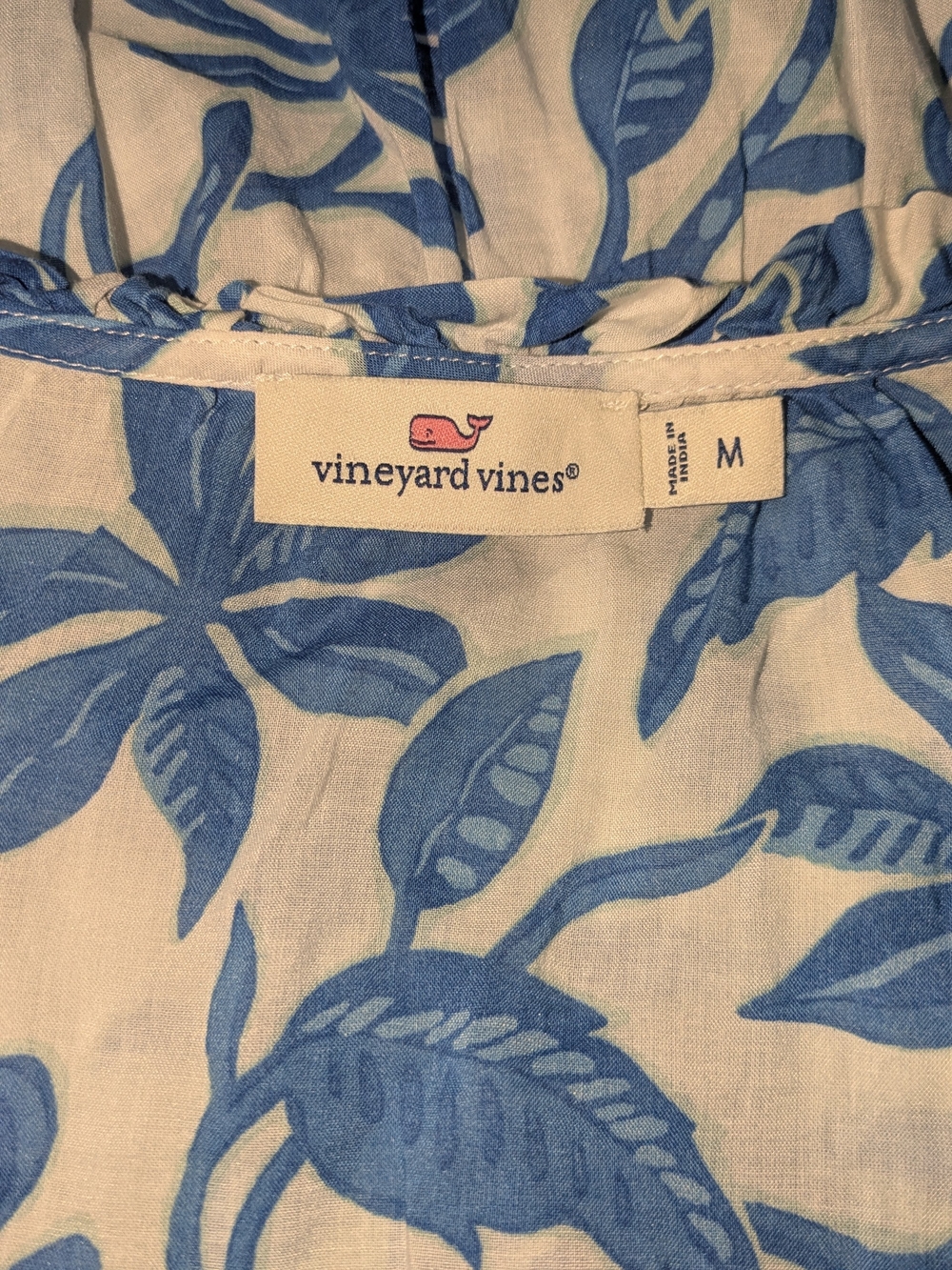 Vineyard Vines Blue & White Floral Ruffle Sundress - Picture 4 of 5